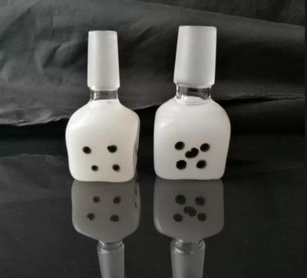 Smoking Pipes new Glass Oil Burner Pipes hookah Glass Smoking bongs hookah White jade dice bubble head