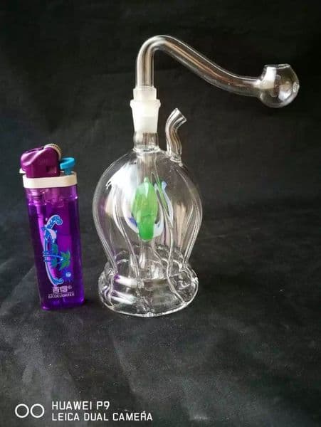 Smoking pipes hookah Oil Burner Pipe Smokings Glass Bowl Smoking Accessories Round edged water bottle