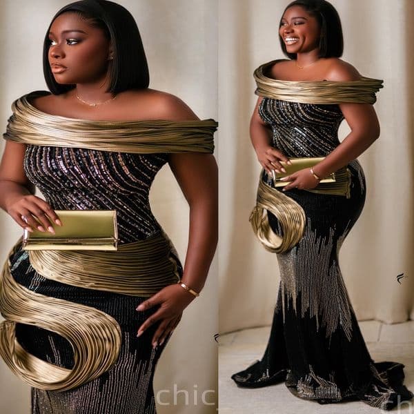Black Mermaid Prom Dresses 2025 Beaded Sequins Satin Stylish Evening Formal Party Second Birthday Engagement Gowns Plus Size Dress For Special Occasions ZJ23