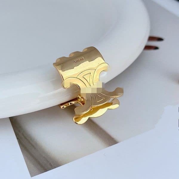 Hair Clips Barrettes engrave Girls Big 323cm Small 1914cm Womens Letter 18K gold Hairpin High Quality Brand Hairclips Shark Hair clamps Jewelry Hair Accessories AA