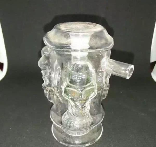 Smoking pipes Ball Glass Oil Burner Pipe Smoking Bowl Classic bongs Four sided skull water bottle