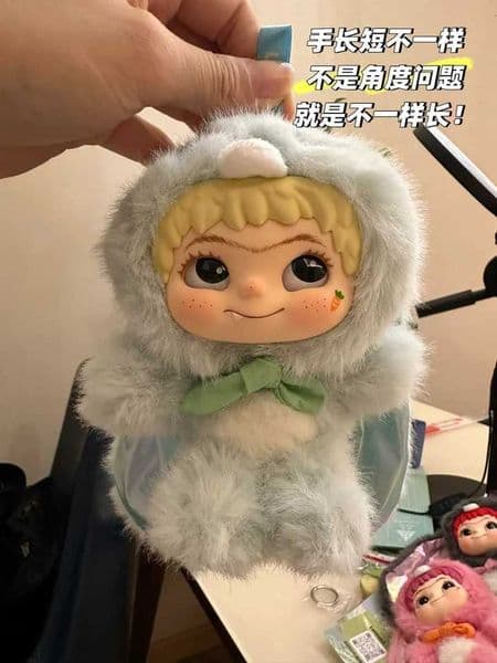 High-Quality Wakuku V2 Fox Rabbit Blind Box Plush Figurine Cute Desk Decor Mystery Edition Celebrity Style Girl Gifts X250815