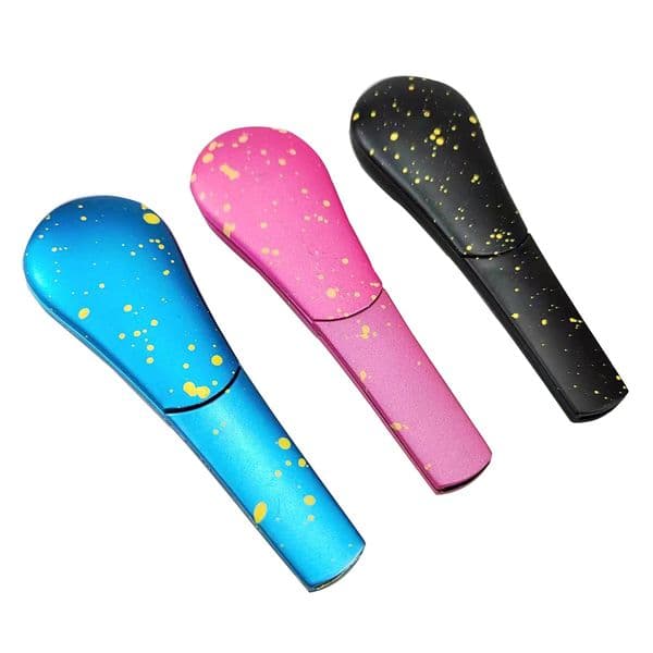 Smoking pipes New Spoon Pipe Gift Box with Multi color Detachable Magnet Metal Pipe Smoking Set