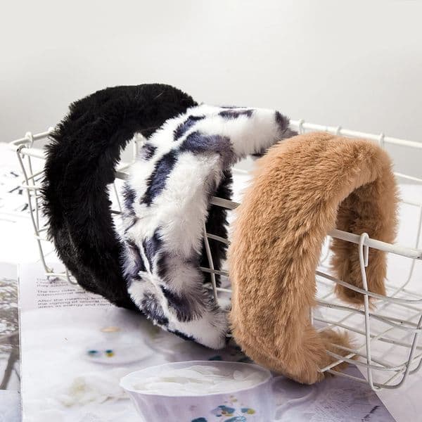 Leopard Velvet Headbands Plush Wide Women Solids Hair Hoop Bands Winter Girls Dress Elastic Hairbands Hair Accessories Headwear 250814