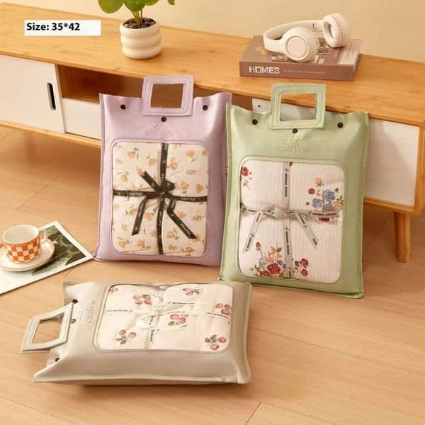 Hot seller Transparent macaron color wrapped edge cartilage strip leather handheld summer quilt fleece cover crystal bag N005