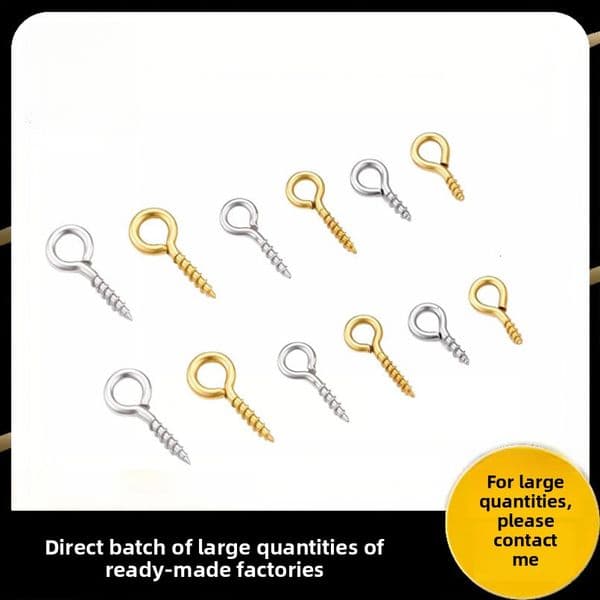 Studs Screws DIY Materials Accessories Threaded Eyelet Rings