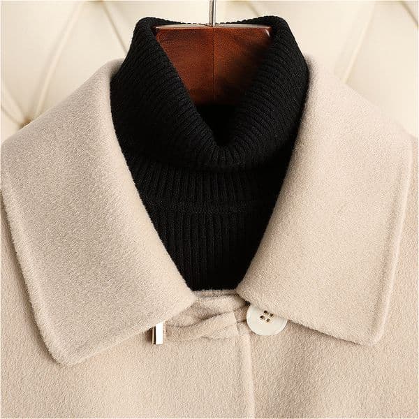 D5262 Double-faced fleece wool coat for women short 2024 autumn and winter new Chinese style mother's wear