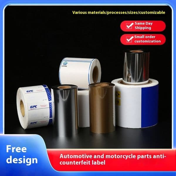 Roller Adhesive Stickers for Car Accessories Variable QR Code Laser Anti-counterfeit Labels hot-sale products