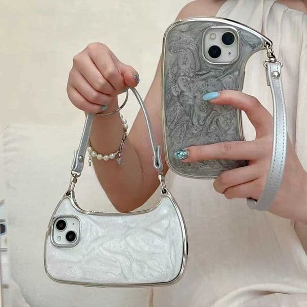 Luxury Glitter Handbag Phone Case With Leather Strap For iPhone 11 12 13 14 15 16 Pro Plus Max Elegant Unique Design Z250819
