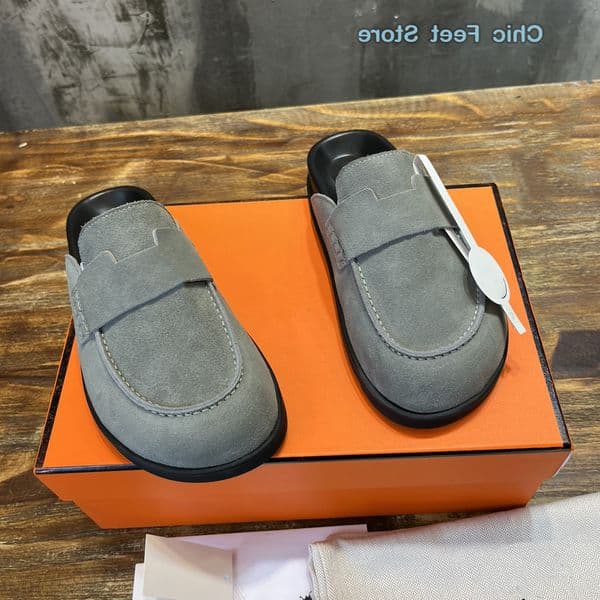 50 Off Go Mule Comfortable Mules Sandals Designer Clog Flat Slippers Slide Classic Casual Shoes Suede Calfskin Insole Rubber Sole Beach Sand