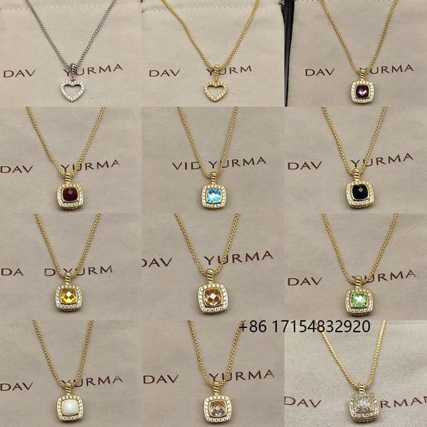 Pendant Necklaces 2025 New 925 Sterling Silver DY Classic Love Color Pendant Necklace Temperament Exquisite and Elegant Jewelry Suitable