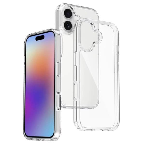 2025 Transparent Shockproof Phone Case for iPhone 17 17air 16 15 Pro Max 14 Plus 13 Mini 12 11 XR Clear Soft TPU Hard Mobile Cover