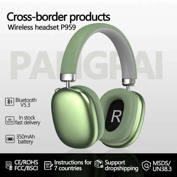 The Popular Head Mounted P959 Wireless Bluetooth Earphones Support Card Insertion And Are Suitable For Apple Phones