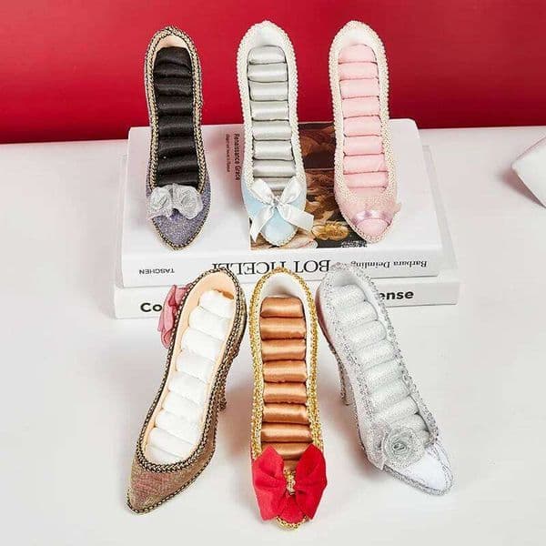 Display Stand High Heels Earring Ring Home Storage Ornament Jewelry Showcase Props Fashion Accessory Organizer