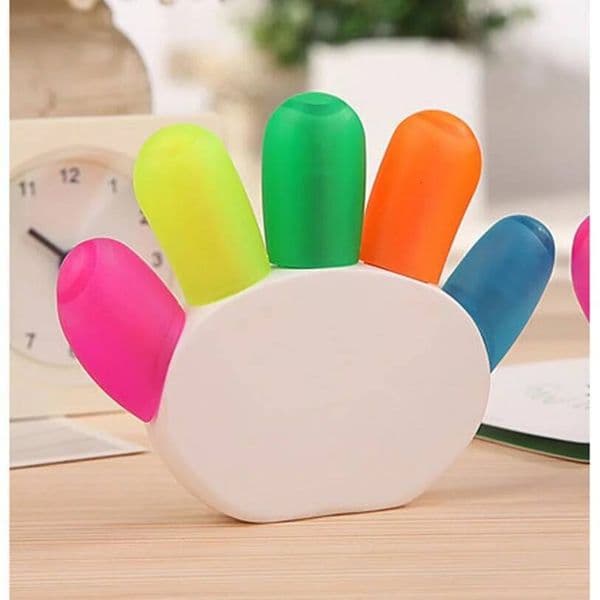 Cute Creative Kawaii Finger Star Marker Pens Stationery Graffiti Paint Highlighter Pen