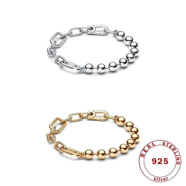 2025 new ME collection Bracelets for women 925 sterling silver bracelet fit charms beads DIY for women Men gift wholesale
