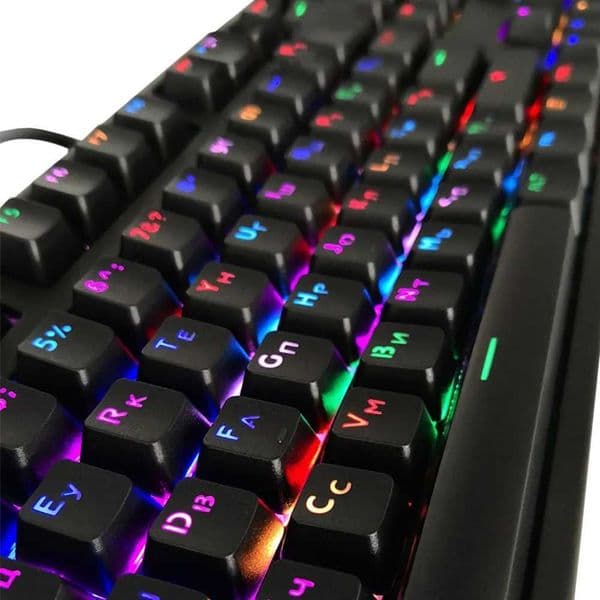 10 Styles Translucent Double Shot PBT 104 Keycaps English/Russian Translucent Backlight Keycaps For Cherry MX Keyboard Switch Z250304