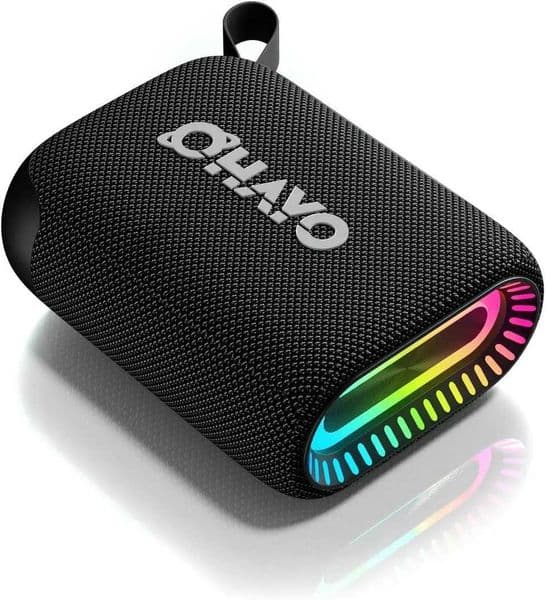 Ohayo S5 portable speaker with hook IPX7 waterproof 24-hour playback time TF card slot used for camping hiking outdoor activities Z250304