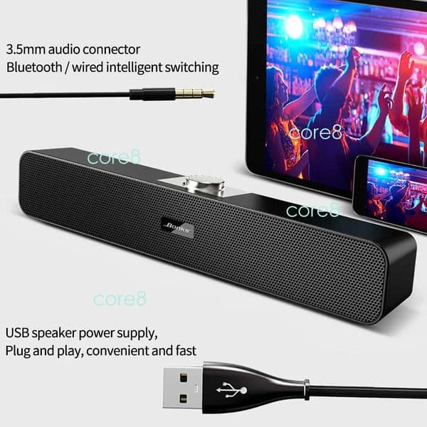 NEW Home Theater Sound System Bluetooth-compatible Wired Speaker Computer 3.5mm Speakers For TV Soundbar Box Subwoofer