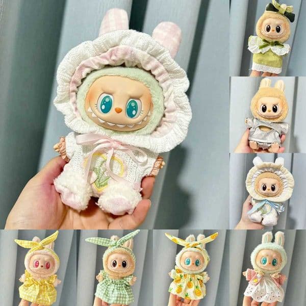 Plush DollS Clothes Outfit Accessories For Korea Kpop Exo Labubu V1 V2 Idol Dolls Sitting Party Fashion Skirt Clothing Gift X250311