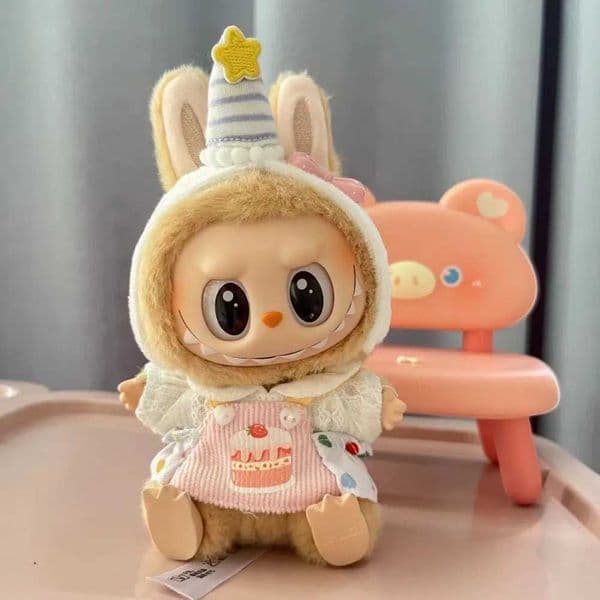 Labubu Clothes Cute Mini Plush DollS Clothes Labubu Designer Idol Dolls Sitting Party Outfit Accessories For Clothing Skirts X250311
