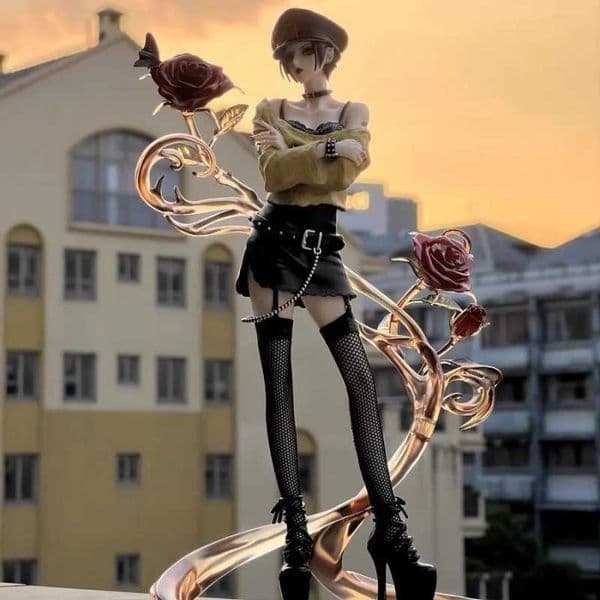 24cm animated character Gk Komatsu Osaki action character model statue collection PVC desktop decoration gift toyXJ250311