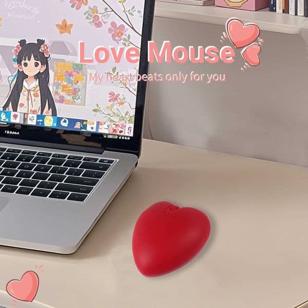 Love Mouse Wireless or Wired Light Weight 2.4G Dual Mode Portable Ergonomic Design Computer Components Office Use Mause Z250320