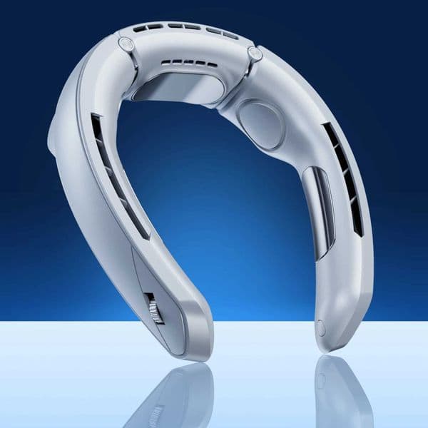 2024 new portable neck fan with 100 speed fast cooling and digital display design 4000mAh capacity for camping/office/hiking/quiet Z250324