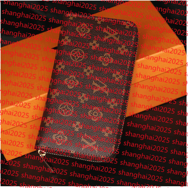 Designer Wallet M60017 Leather Wallet Women Zipper Long Card Holders Coin Purses Woman Shows Exotic Clutch Wallets