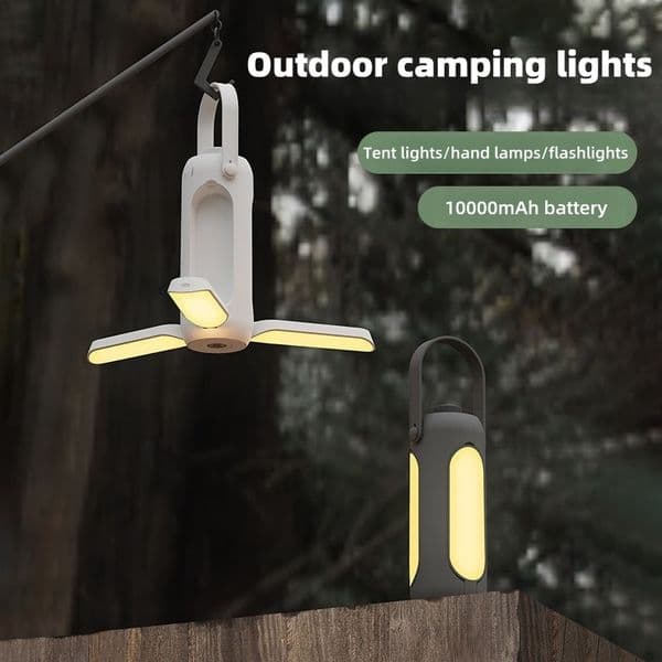 New folding outdoor camping lights with large capacity lighting portable rechargeable usb hanging tent camping lights DQ311