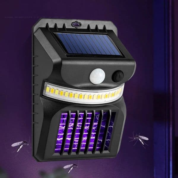 Solar Mosquito Killer Lamp Bug Zapper Light Insect Killer Mosquitos Trap LED Wall Lamps ZZ