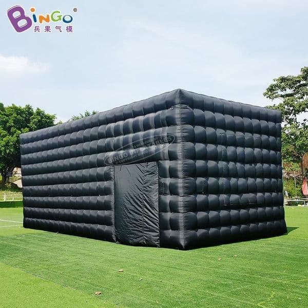 Giant inflatable square tent with lights trade show tent for party event decoration toys sports