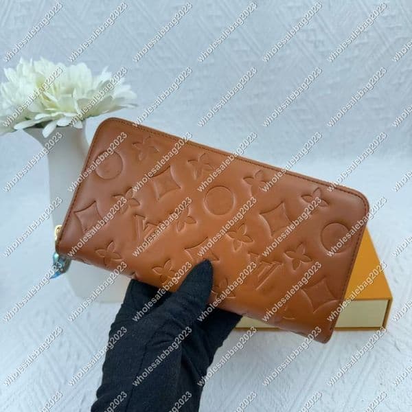 wholesalebag2023 M69431 Designers ZIPPY WALLET Soft Leather Mens Womens Iconic textured Fashion Long Zipper Wallets Coin Purse Card Case Holder Wih Box