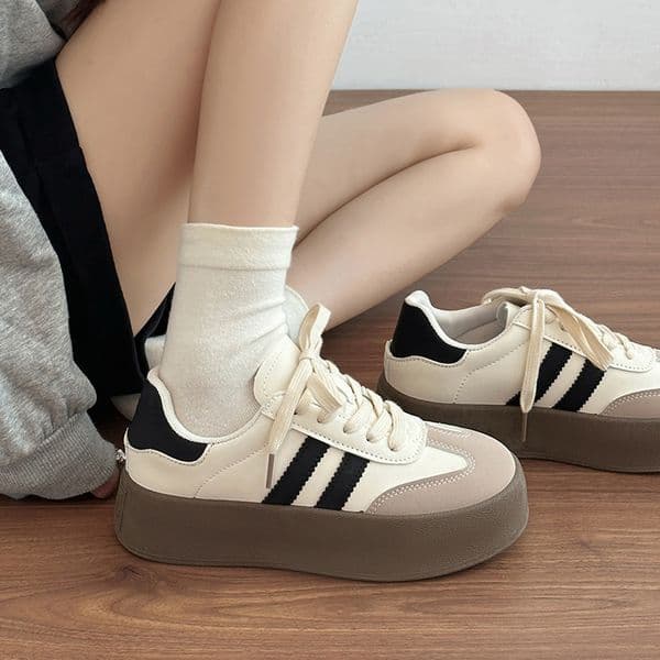 trending fashion shoes women's sport platform luxury 2025 summer tennis comfort work chunky rubber shoes woman sneakers walking style shoes for women