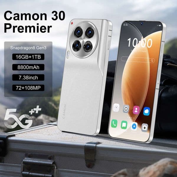 Camon30Premier 6.6HD 3+64GB display 72MP+108MP camera Android 13 phone fingerprint Face recognition GPS Global 5GLTE Bands