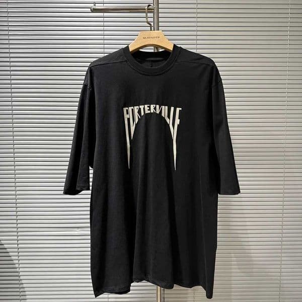25ss Owen Seak Extra Large Cotton Gothic Mens Clothing Top Summer Womens Long Black and White T-shirt J250430
