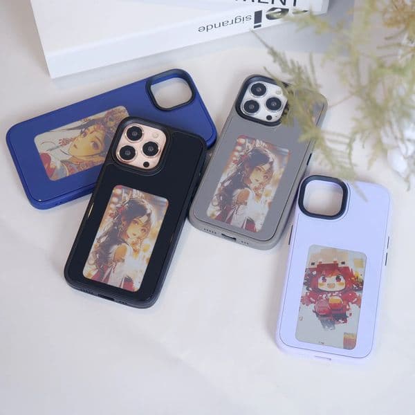 2025 New Phone Case AI E Ink Intelligent NFC Designer Phone Case Suitable For Iphone 16plus 16 15 13 12 16pro Max Dly Back Cover 4-color Display Screen