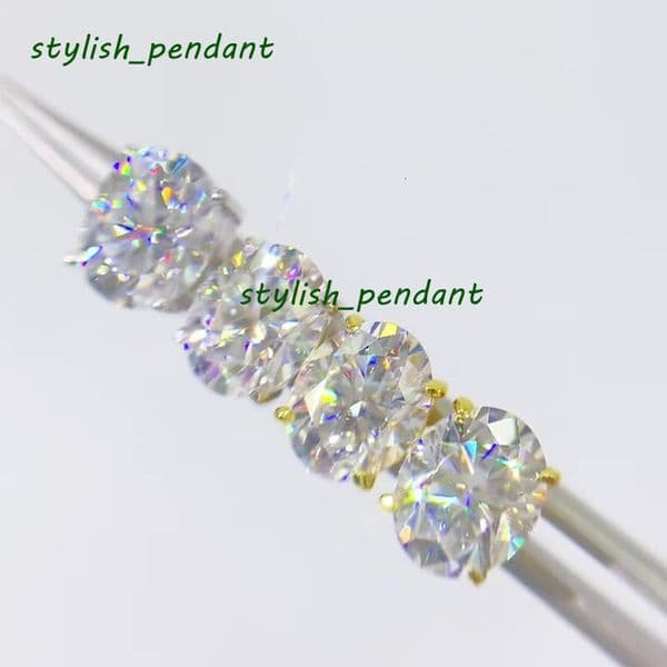 Anti-Allergic New Fashion Trendy VVS Moissanite Earrings S925 Sterling Silver Studs for Men Women Nice Gift