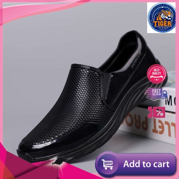 ddmytiger Loafers Mens Casual Leather Non Work Chef Shoes Slip On Male Comfortable Walking Sneakers Outdoor Shoes