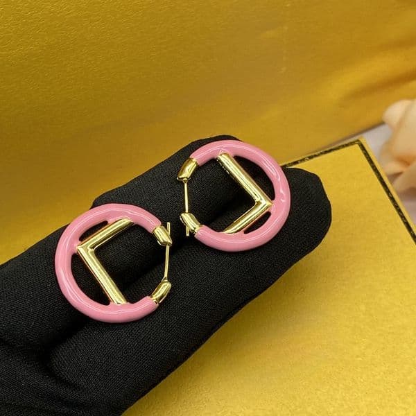 Women Earings Jewelry Designer Accessories F letter Womens s Designers Studs Earrings