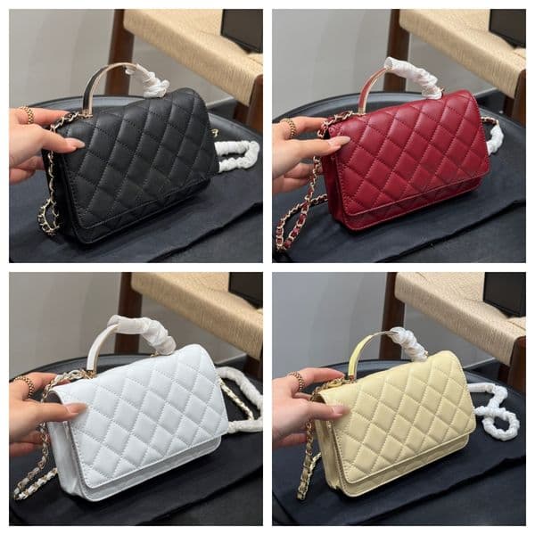 Luxury Shoulder Bag Womens Designer Classic Flap Bag with Chain Shoulder Strap Crossbody Bag High Quality Leather Bag Womens Purse