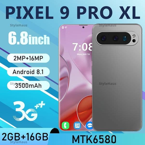 Pixel 9 Pro XL - Large 6.8-Inch In-Cell Display Phone with 2/16 GB Memory Running on Latest Android OS