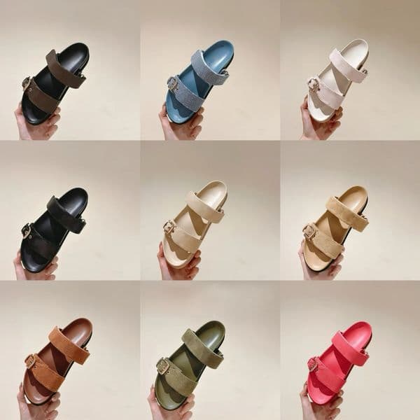 2025 Latest Sandals Designer Women's Sandals Fashion Casual Half Slippers Latest Trend Sandals Flat Slippers with Box