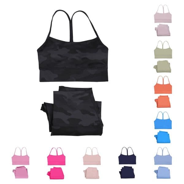 women leggings women bra skinny pants breathable quick dry Yoga Sets sweat pants Sports Bra Elastic Waist Training Yoga Pants Women Activewear Set skinny Tight bra