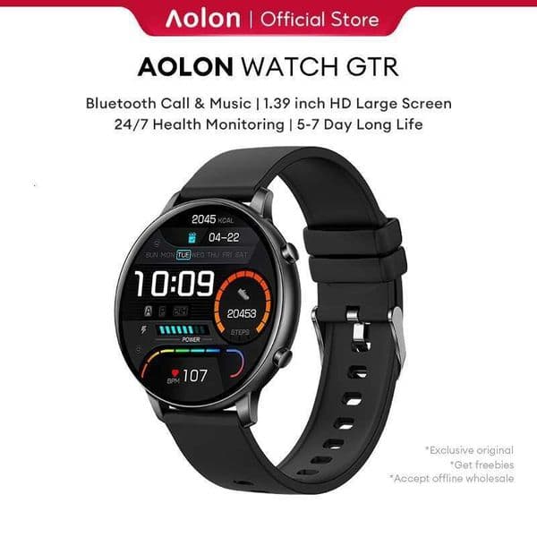 Aolon GTR Smart Watch 1.39Inch HD Bluetooth Call Sport Fiess Tracker Calorie Calculation Waterproof Smartwatch For Men Women