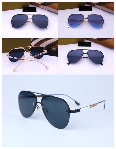 Mens Designer sunglasses for women Classic Eyeglasses Goggle Outdoor Beach Sun Glasses Optional Triangular signature Eyewear lunettes de soleil