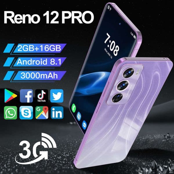 Renault 12 Pro 6.56-inch screen Unlock Touch Screen Phone Androids Camera Telephone HD Display Face Recognition