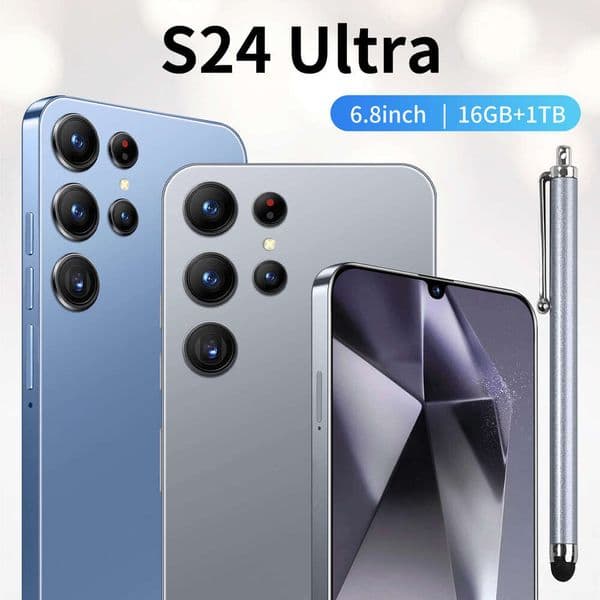 S24 2025 Ultra Phone 1+16G 6.8-inch Large Screen Android Low Price Smartphone