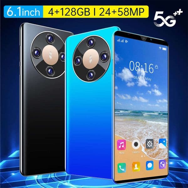 2025 New 5G Water Drop Large Screen 6.1-inch High Performance Android Smartphone Gift