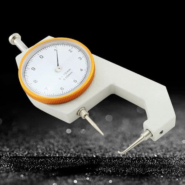 Thickness Gauge Tester Measuring 0-10mm Flat Sheet Leather Craft Tool High Precision Manual Measuring Too 0.05mm 250516
